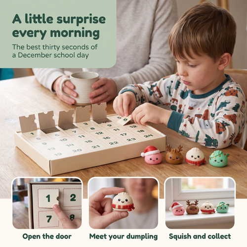 The Squishy Advent Calendar — 24 Surprises, One Behind Every Door